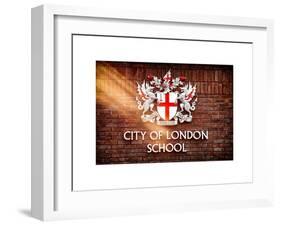 City of London School Sign - London - UK - England - United Kingdom - Europe-Philippe Hugonnard-Framed Art Print