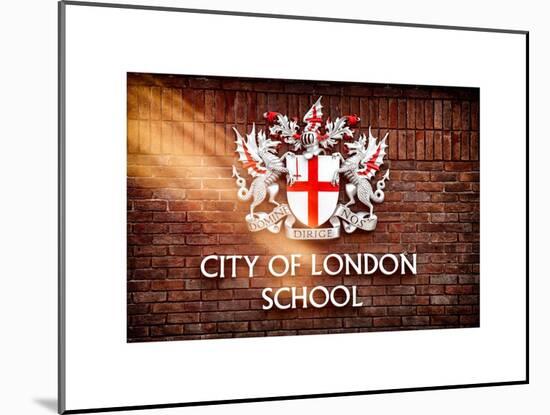 City of London School Sign - London - UK - England - United Kingdom - Europe-Philippe Hugonnard-Mounted Art Print