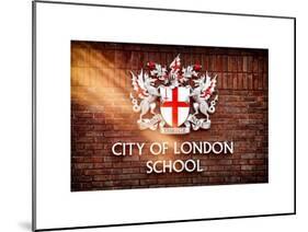 City of London School Sign - London - UK - England - United Kingdom - Europe-Philippe Hugonnard-Mounted Art Print