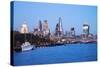 City of London Skyline and River Thames at Dusk, England, UK-Nadia Isakova-Stretched Canvas