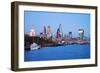 City of London Skyline and River Thames at Dusk, England, UK-Nadia Isakova-Framed Photographic Print