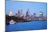 City of London Skyline and River Thames at Dusk, England, UK-Nadia Isakova-Mounted Photographic Print