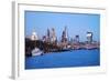 City of London Skyline and River Thames at Dusk, England, UK-Nadia Isakova-Framed Photographic Print