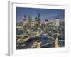 City of London skyline at dusk, London, England, United Kingdom, Europe-Charles Bowman-Framed Photographic Print