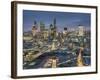 City of London skyline at dusk, London, England, United Kingdom, Europe-Charles Bowman-Framed Photographic Print