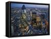 City of London Skyline at Sunset-jeremyreds-Framed Stretched Canvas