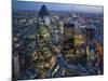 City of London Skyline at Sunset-jeremyreds-Mounted Photographic Print