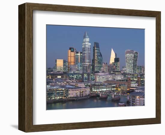 City of London, Square Mile, image shows completed 22 Bishopsgate tower, London, England-Charles Bowman-Framed Photographic Print