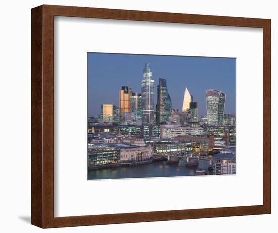 City of London, Square Mile, image shows completed 22 Bishopsgate tower, London, England-Charles Bowman-Framed Photographic Print