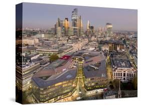 City of London, Square Mile, image shows completed 22 Bishopsgate tower, London, England-Charles Bowman-Stretched Canvas
