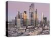 City of London, Square Mile, image shows completed 22 Bishopsgate tower, London, England-Charles Bowman-Stretched Canvas