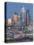 City of London, Square Mile, image shows completed 22 Bishopsgate tower, London, England-Charles Bowman-Stretched Canvas