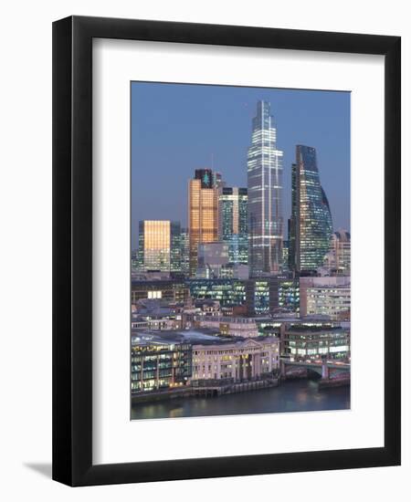 City of London, Square Mile, image shows completed 22 Bishopsgate tower, London, England-Charles Bowman-Framed Photographic Print