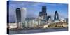 City of London Square Mile panorama, London, England, United Kingdom, Europe-Charles Bowman-Stretched Canvas