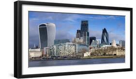 City of London Square Mile panorama, London, England, United Kingdom, Europe-Charles Bowman-Framed Photographic Print