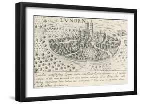 City of Lund, Which Belonged to Denmark in Middle Ages-null-Framed Giclee Print