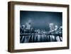 City of Melbourne at Night-kwest19-Framed Photographic Print