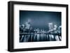 City of Melbourne at Night-kwest19-Framed Photographic Print