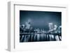 City of Melbourne at Night-kwest19-Framed Photographic Print