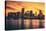 City of Miami at Sunset-prochasson-Stretched Canvas