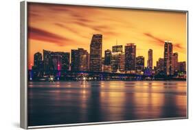 City of Miami at Sunset-prochasson-Framed Photographic Print