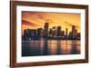 City of Miami at Sunset-prochasson-Framed Photographic Print