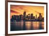 City of Miami at Sunset-prochasson-Framed Photographic Print