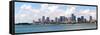 City of Miami Florida Cityscape of Downtown-Fotomak-Framed Stretched Canvas