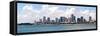 City of Miami Florida Cityscape of Downtown-Fotomak-Framed Stretched Canvas