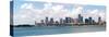 City of Miami Florida Cityscape of Downtown-Fotomak-Stretched Canvas