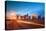 City of Miami Florida Colorful Sunset Panorama of Downtown-Fotomak-Stretched Canvas