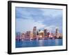 City of Miami Florida Summer Sunset Panorama-Fotomak-Framed Photographic Print