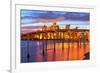 City of Miami Florida Summer Sunset Panorama-Fotomak-Framed Photographic Print