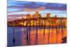 City of Miami Florida Summer Sunset Panorama-Fotomak-Mounted Photographic Print