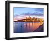 City of Miami Florida Summer Sunset Panorama-Fotomak-Framed Photographic Print