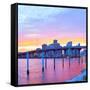 City of Miami Florida-Fotomak-Framed Stretched Canvas