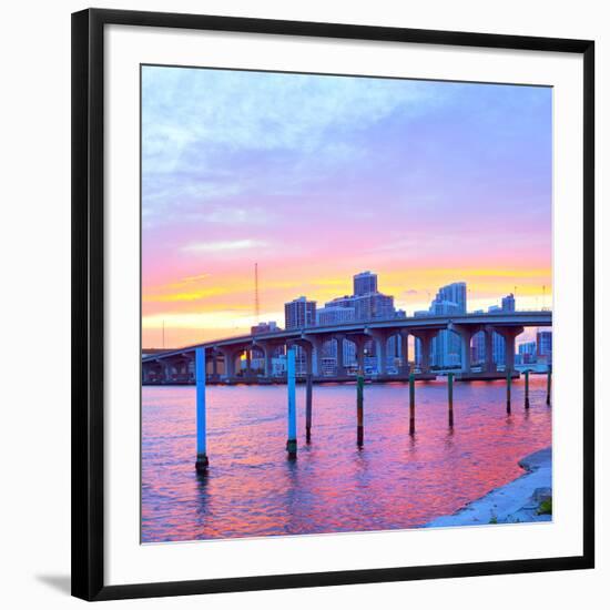 City of Miami Florida-Fotomak-Framed Photographic Print