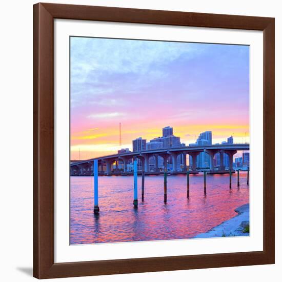 City of Miami Florida-Fotomak-Framed Photographic Print