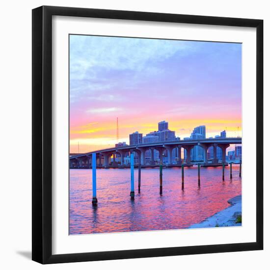 City of Miami Florida-Fotomak-Framed Photographic Print