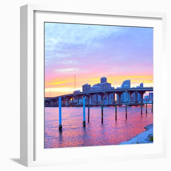 City of Miami Florida-Fotomak-Framed Photographic Print