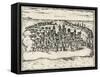 City of Mombasa in Kenya, from Civitates Orbis Terrarum, 1572, 16th Century-null-Framed Stretched Canvas