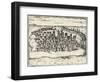 City of Mombasa in Kenya, from Civitates Orbis Terrarum, 1572, 16th Century-null-Framed Giclee Print