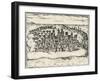 City of Mombasa in Kenya, from Civitates Orbis Terrarum, 1572, 16th Century-null-Framed Giclee Print