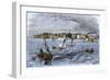 City of New Castle on the Delaware River, 1880s-null-Framed Giclee Print
