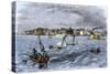 City of New Castle on the Delaware River, 1880s-null-Stretched Canvas