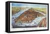 City of New York, 1876-Currier & Ives-Framed Stretched Canvas