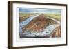 City of New York, 1876-Currier & Ives-Framed Giclee Print