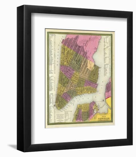 City of New York, c.1846-Samuel Augustus Mitchell-Framed Art Print