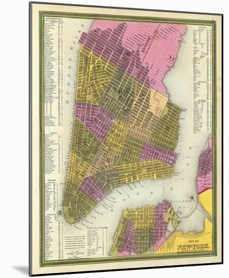 City of New York, c.1846-Samuel Augustus Mitchell-Mounted Art Print