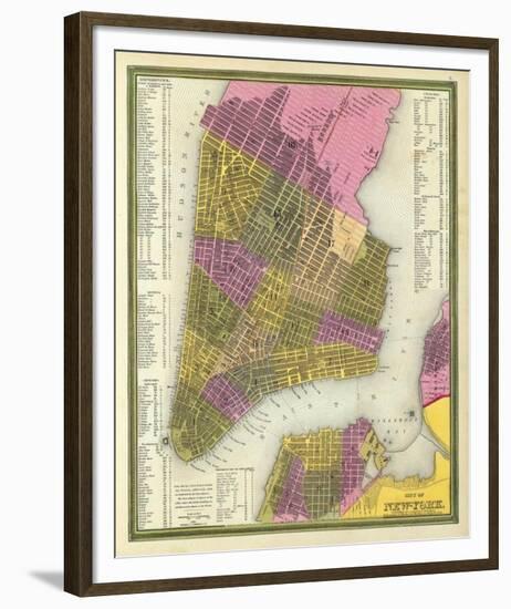 City of New York, c.1846-Samuel Augustus Mitchell-Framed Art Print